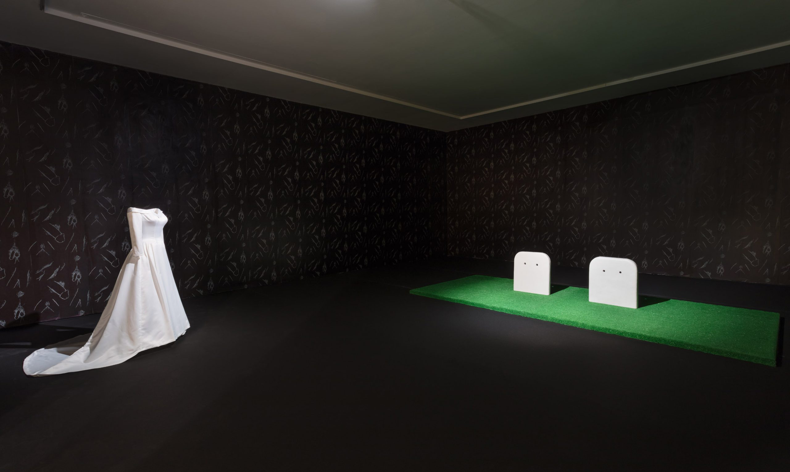 Una de las obras de Elaine Sturtevant expuestas en el CAAC.
